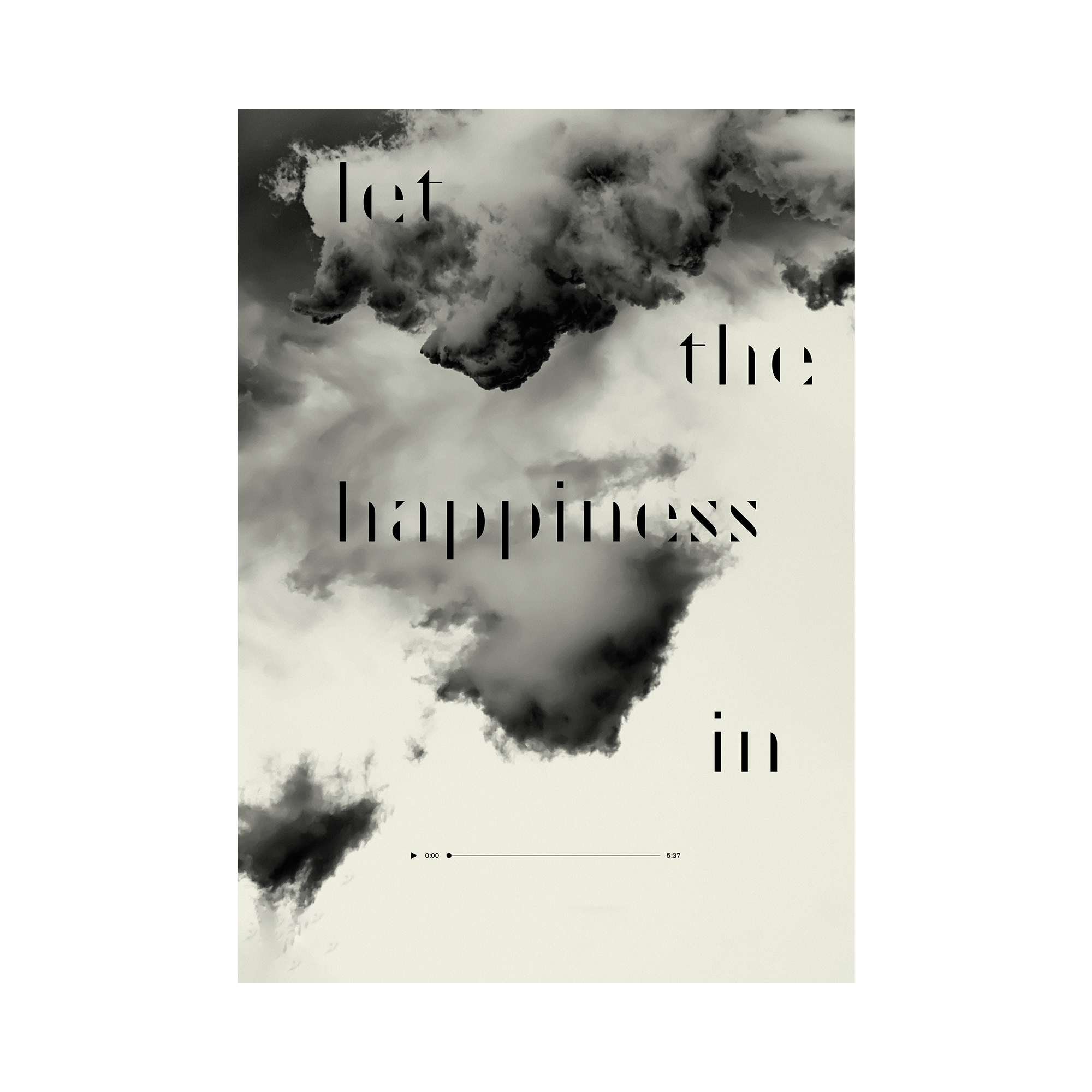 David Sylvian - Let The Happiness In Poster